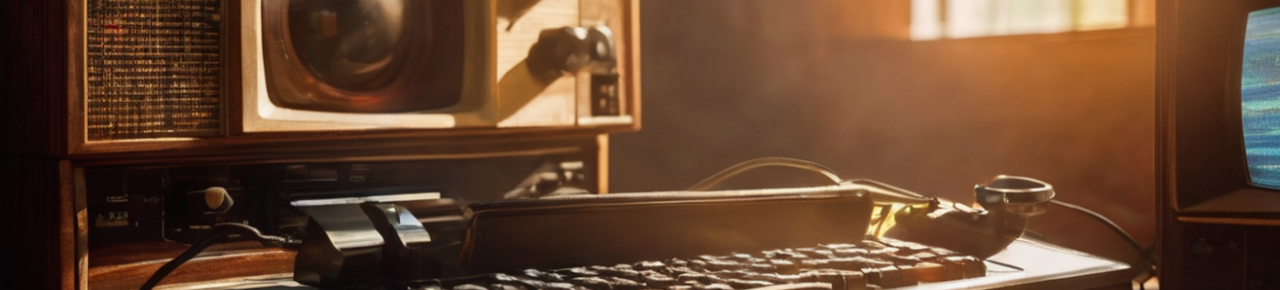 Retro devices banner